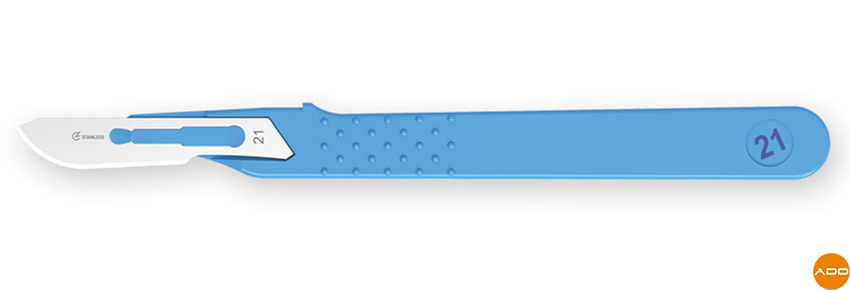Sterile disposable scalpel - No. 21