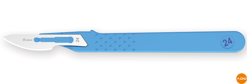 Sterile disposable scalpel - No. 24