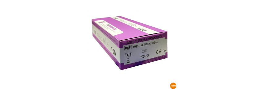 Nadeln für Mesotherapie - 33G x 12mm
