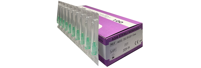 Agujas para mesoterapia - 33G x 12mm