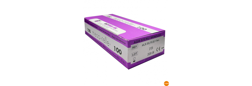 Agujas de mesoterapia - 30G x 6mm