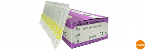 Agujas de mesoterapia - 30G x 12mm