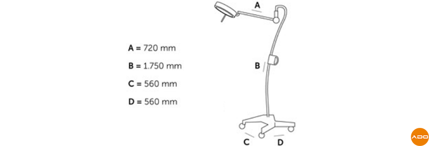 SO15F Surgical Lamp - On Stand