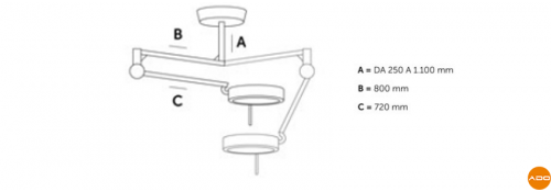 Lampada scialitica SO15F - Da soffitto