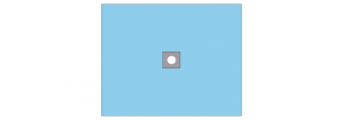 Sterile telino with adhesive hole - 75 x 90 cm.