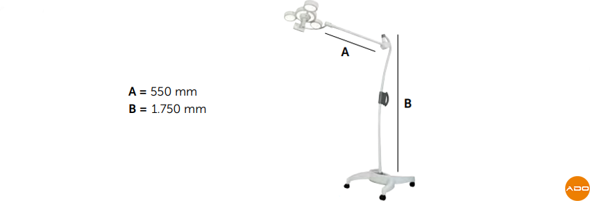 3NX Surgical Lamp - On Stand