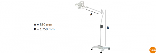 Lampada scialitica 3NX - Su stativo