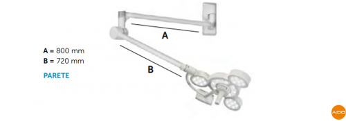 Lampada scialitica 3NX - Da parete