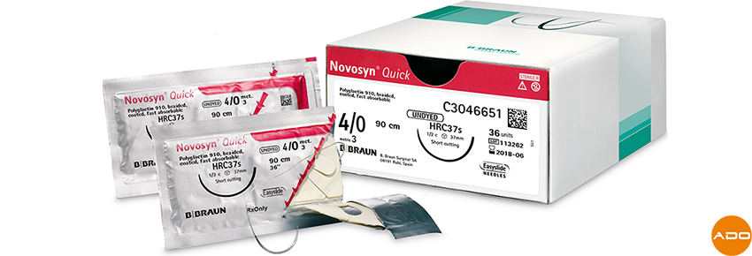 Hilos de sutura Novosyn Quick® 4/0