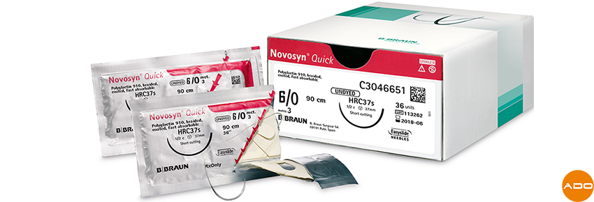 Hilos de sutura Novosyn Quick® 6/0
