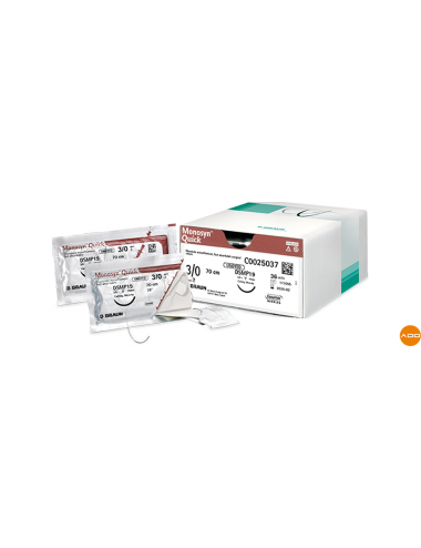 Monosyn Quinck® suture thread - 3/0