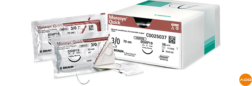 Hilos de sutura Monosyn Quinck® - 3/0