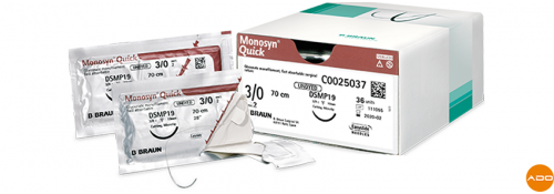 Hilos de sutura Monosyn Quinck® - 3/0