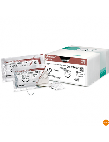 Fils de suture Monosyn Quinck® - 4/0