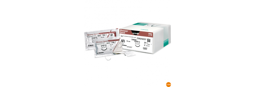 Monosyn Quinck® suture thread - 5/0