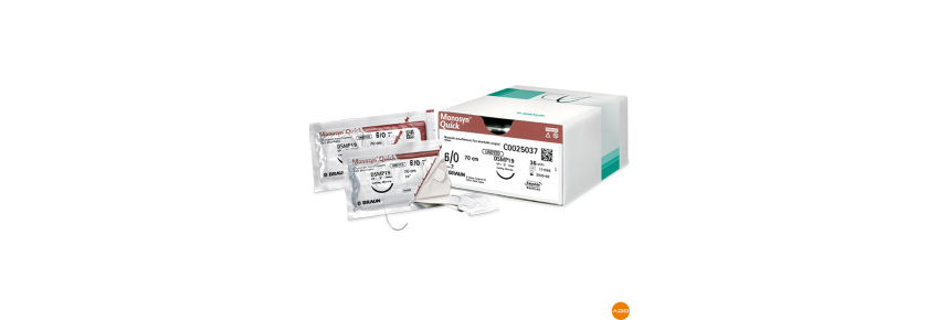 Hilos de sutura Monosyn Quinck® - 6/0