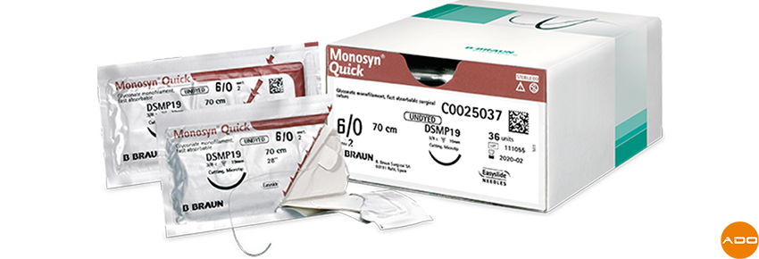 Hilos de sutura Monosyn Quinck® - 6/0