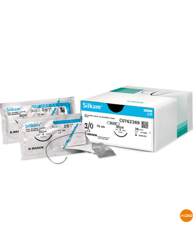 Schnur für Naht Silkam® - 3/0