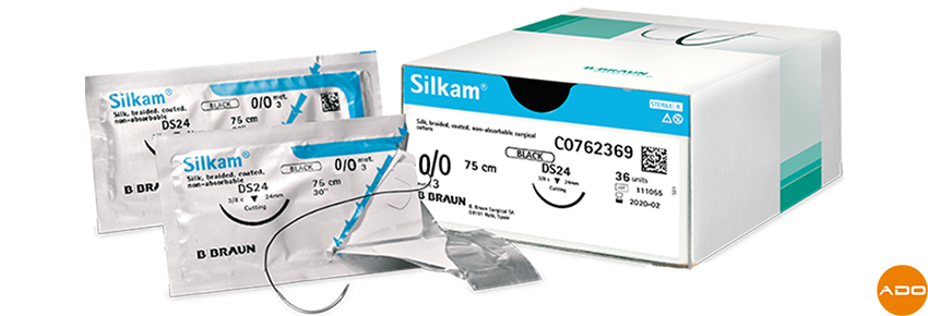Hilos de sutura Silkam® - 0/0