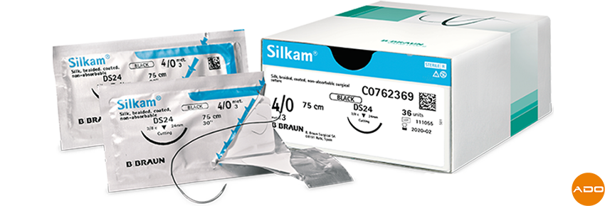 Fils de suture Silkam® - 4/0