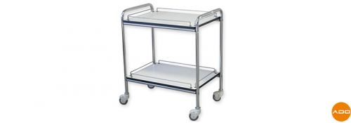 Aluminum medium cart - With railings