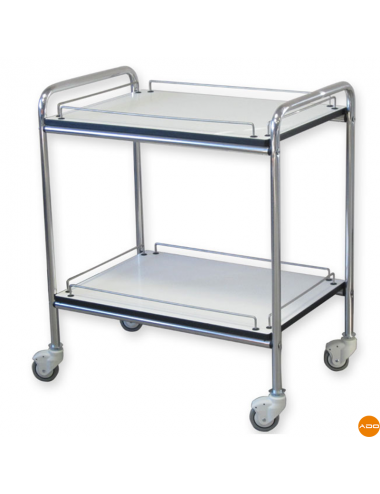 Aluminum medium cart - With railings