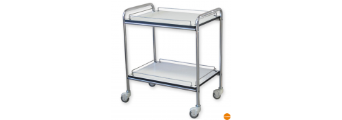 Chariot médical en aluminium - Avec barrières