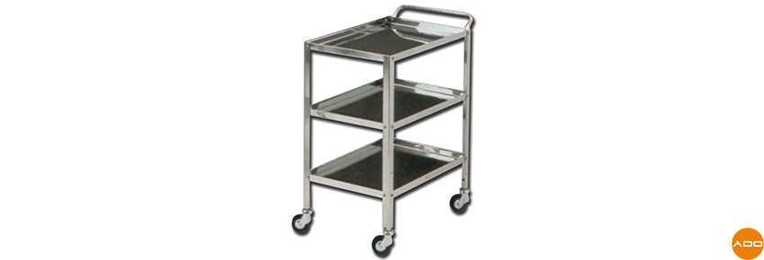 Stainless Steel Trolley - 3 Shelves