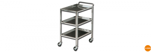 Carrello in acciaio inox - 3 ripiani