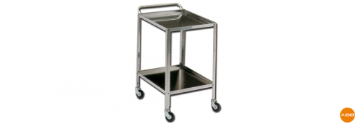 Carrello in acciaio inox piccolo - 2 ripiani