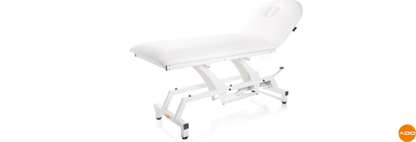 Table hydraulique Lytus avec roues - Plateau 90 cm.