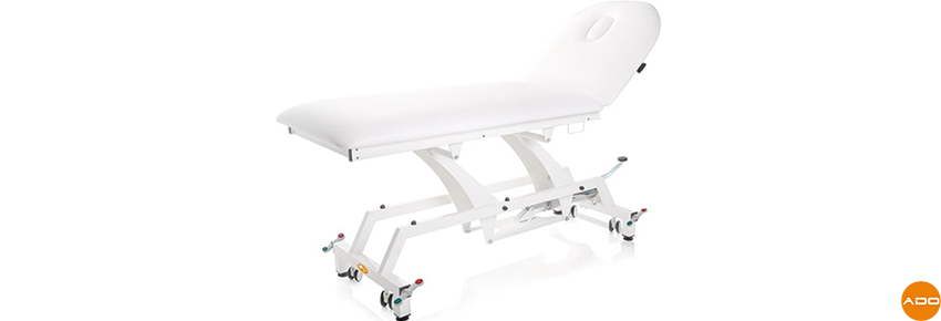 Hydraulic Lytus Bed with Wheels - 90 cm Top.