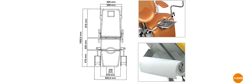 Gynex Gynecological Armchair - 3 Engines