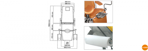 Chaise gynécologique Gynex - 3 moteurs
