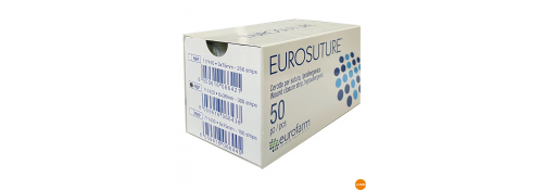 Sterile non-woven fabric dressings for sutures - 6 x 38 mm.