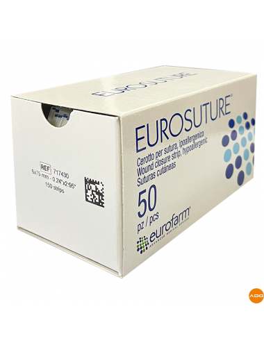 Bandes stériles en non-tissé pour sutures - 6 x 75 mm.