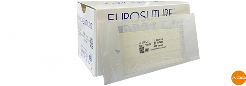 Sterile non-woven adhesive dressings for sutures - 13 x 100 mm.
