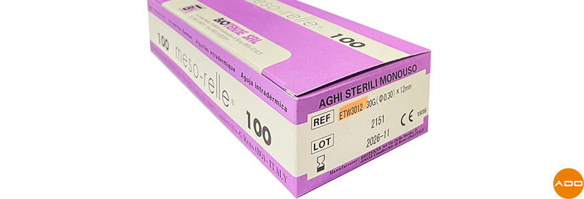 Agujas para mesoterapia - 30G x 12 mm P. Fina