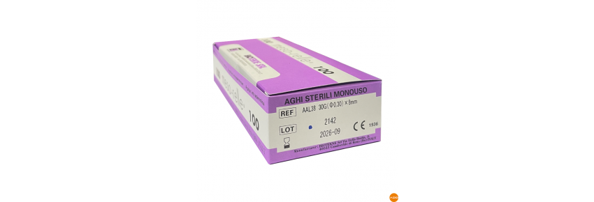 Agujas de mesoterapia - 30G x 8mm