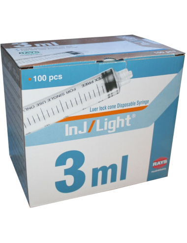 Luer-Lock-Spritzen - 3 ml