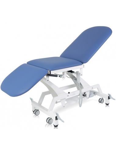 Cama eléctrica de 2 motores Lytus de 3 secciones con ruedas - Tablero de 62cm.