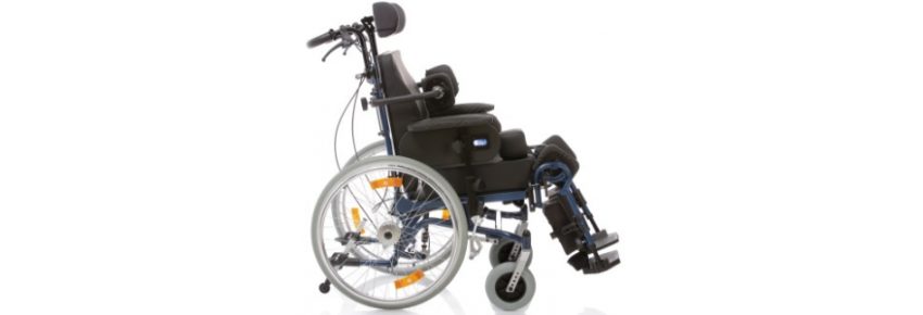 Silla de ruedas eléctrica multifuncional con asiento inclinable electrónicamente – ARIES TILTING lateral