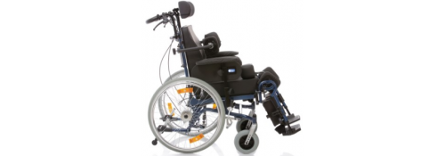 Carrozzina elettrica multifunzione con seduta inclinabile elettronicamente – ARIES TILTING lato