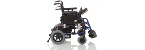 Electric wheelchair with side light