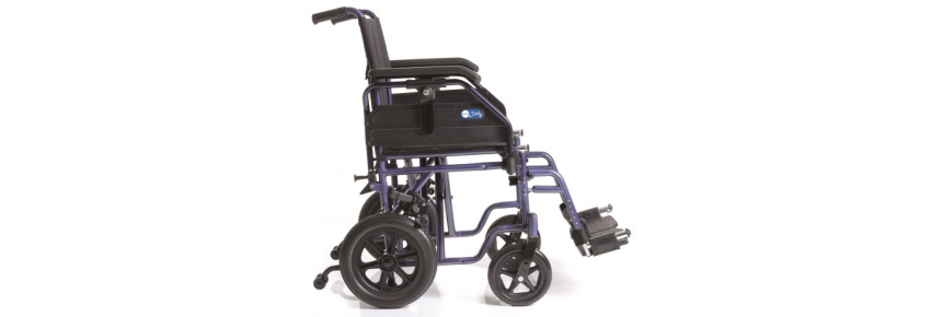 Folding Transit Wheelchair - Dual Go - Side