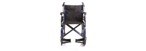 Double cross folding wheelchair with brakes - front