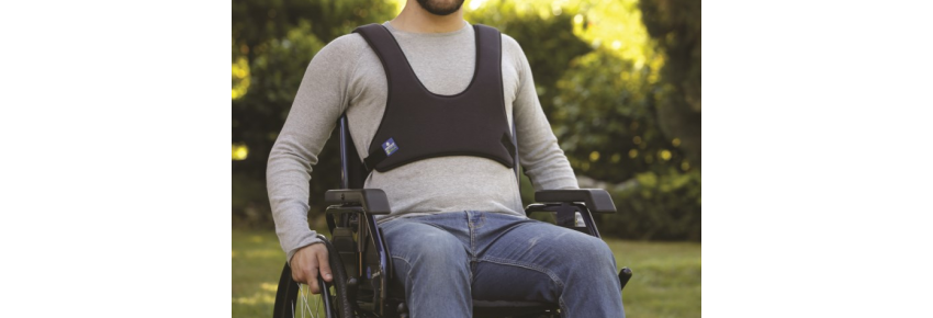 Harnais avec fauteuil roulant