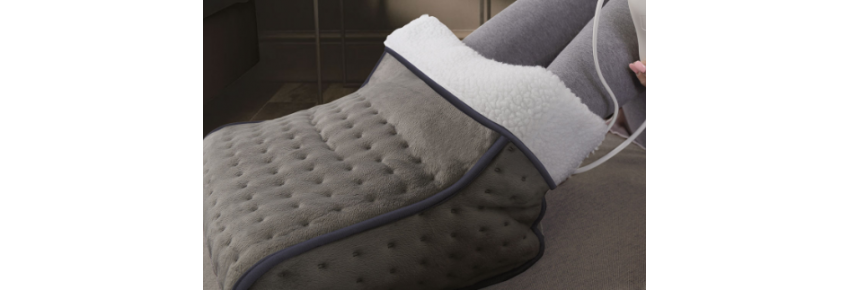 Electric foot warmer side