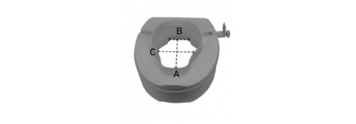 Water riser with lid - ONDA size