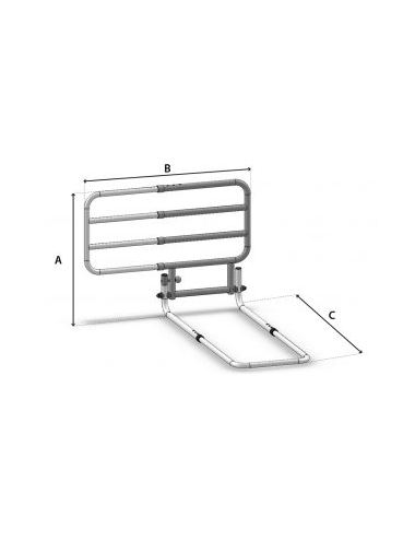 Universal folding side rail
